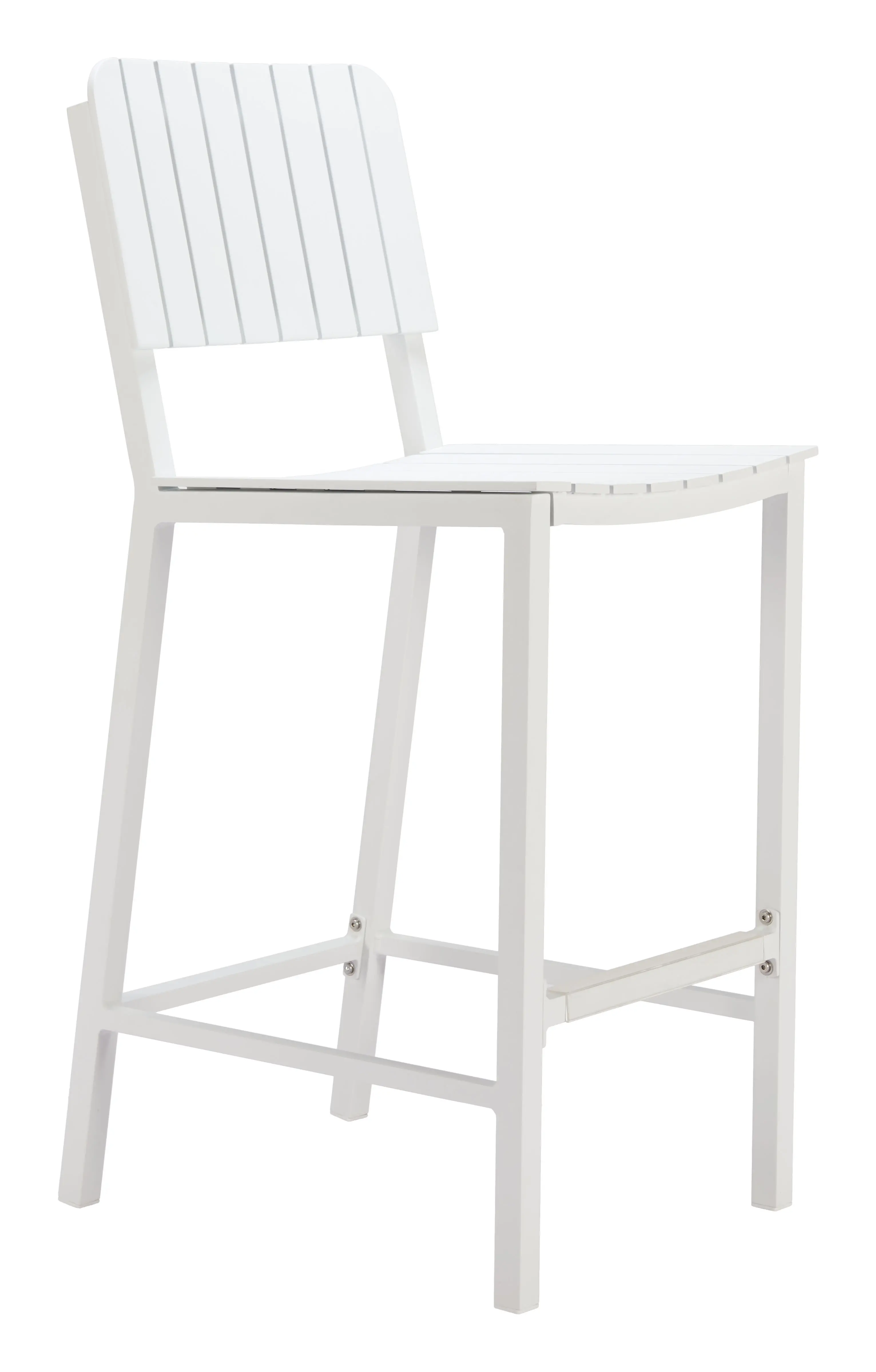 Kayu White Patio Barstool-1