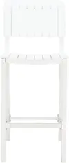 Kayu White Patio Barstool