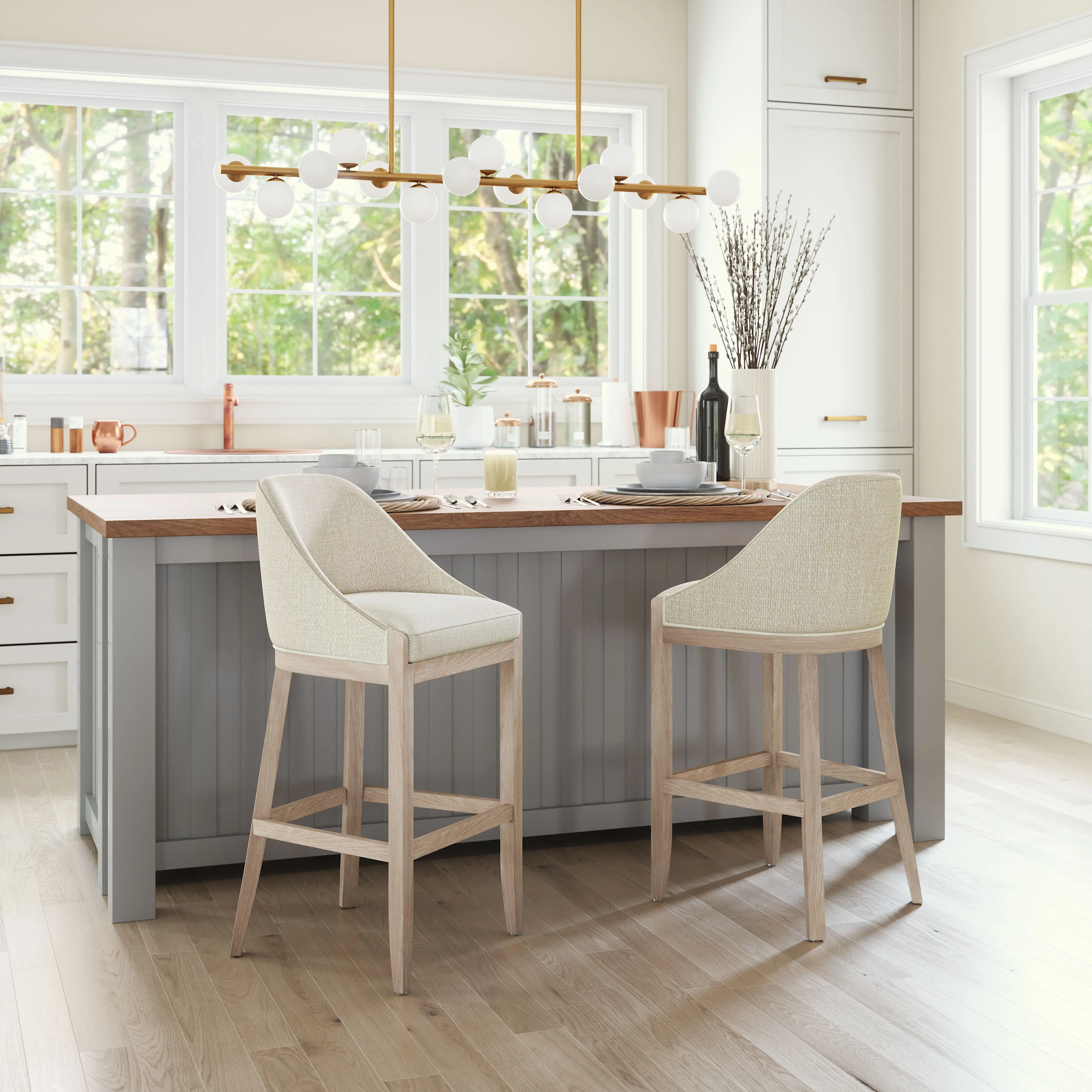 Calmo Beige Barstool-2