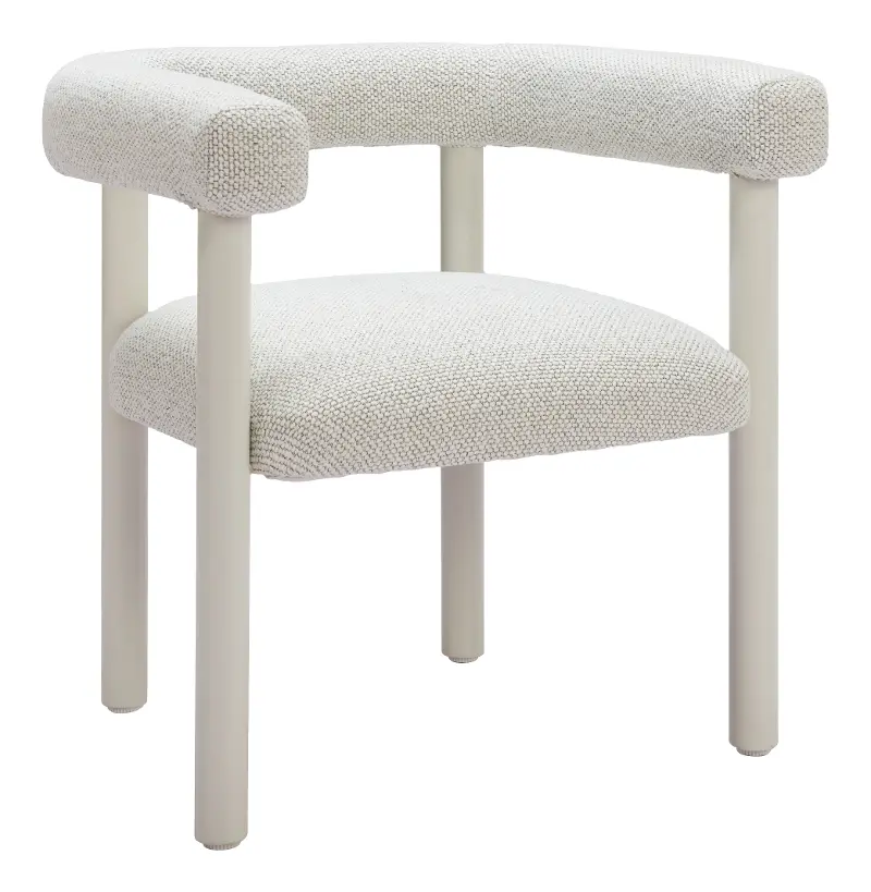 Sunbath Patio White Dining Chair, Set of 2