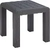 Rolig Black Patio Side Table