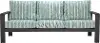 Rolig Green Striped Patio Sofa