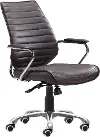 Enterprise Brown Low Back Office Chair