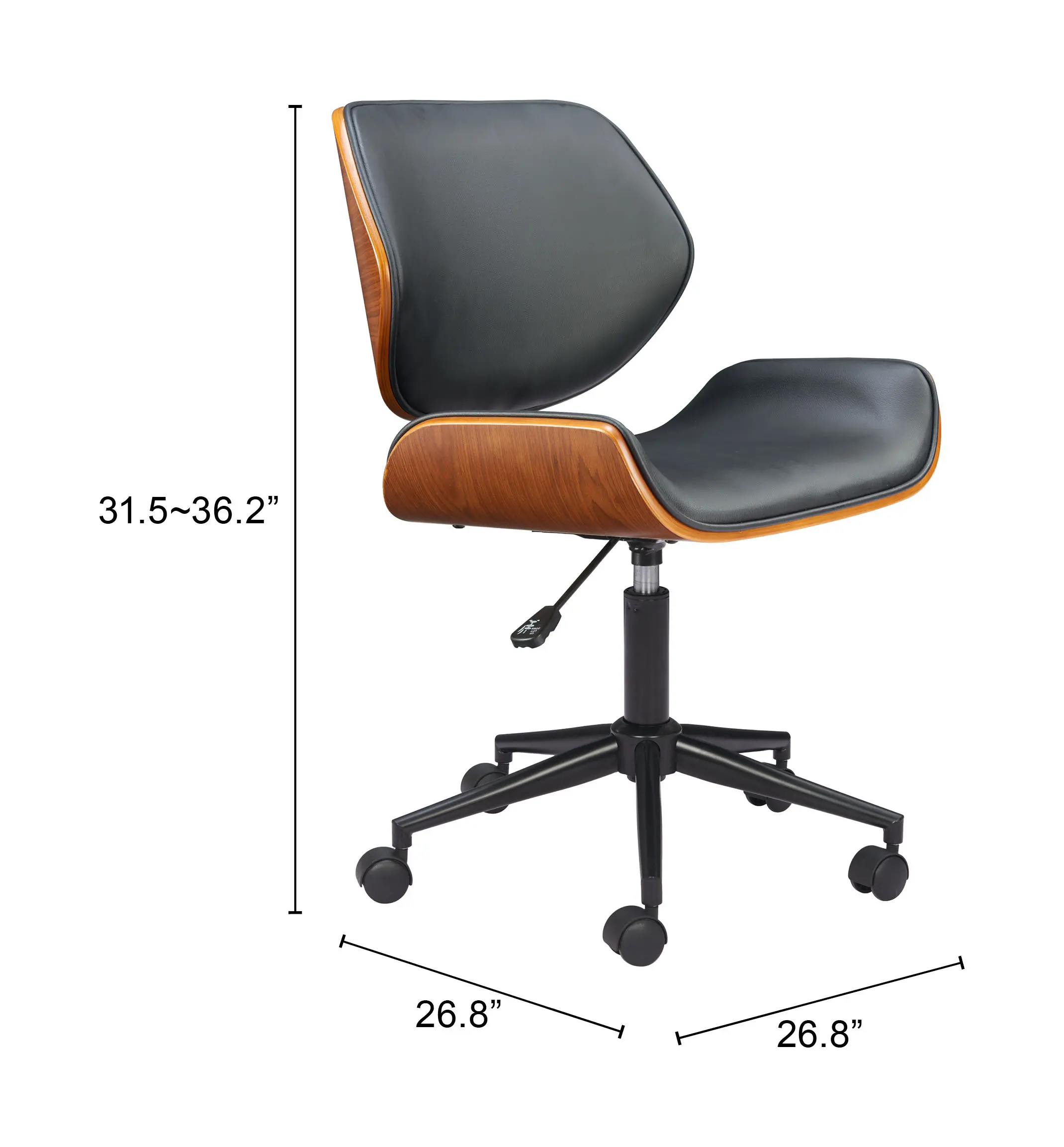 Flex Low Back Office Chair Black-6