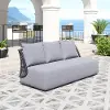 Mekan Gray Patio Sofa