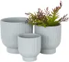 Large Light Blue Ceramic Planter