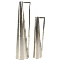 22  Silver Metal Decorative Vase