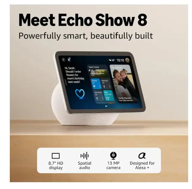 B0DC93K4NW Amazon Echo Show 8 - 2025 - Glacier White-2