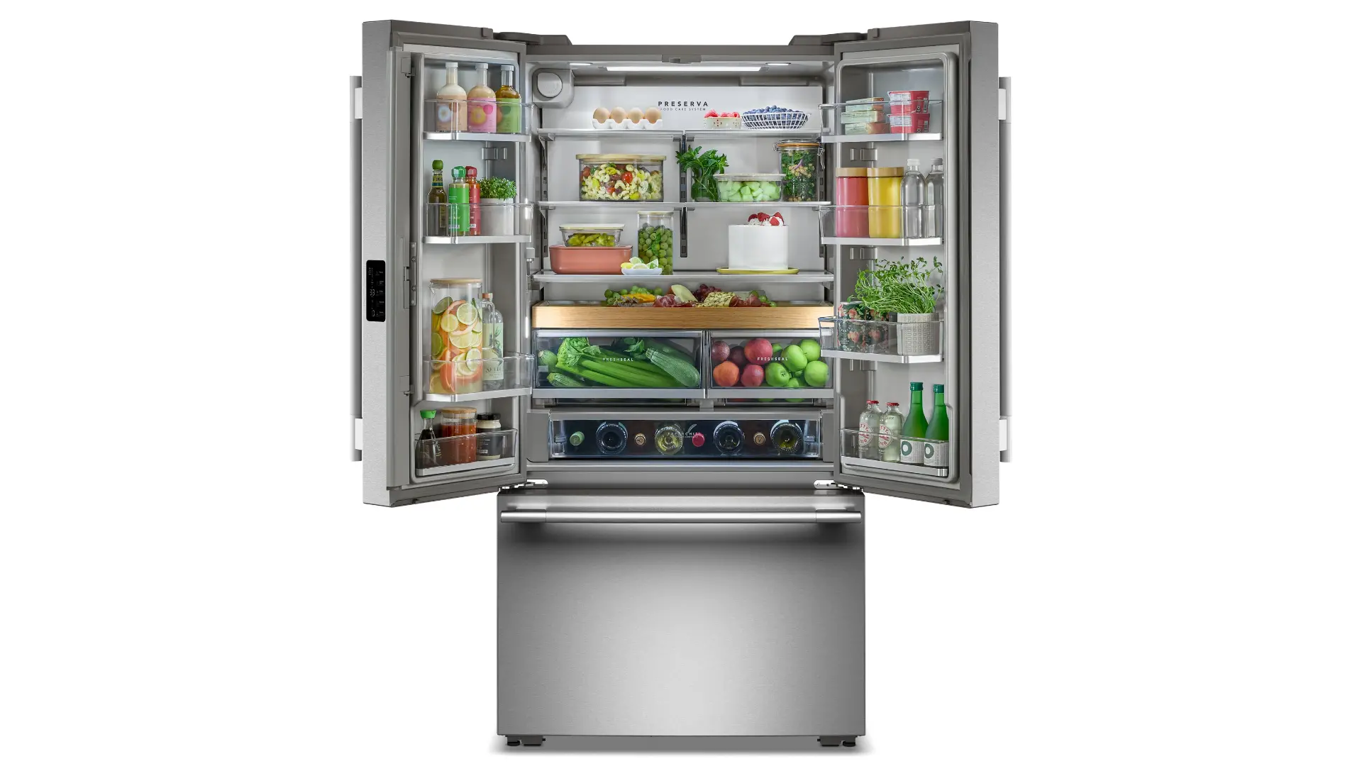 KRFC236SPS KitchenAid 24.3 Cu Ft French Door Refrigerator - Counter Depth Stainless Steel-4
