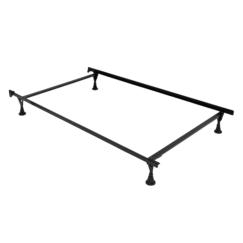 Twin/Full Atlas Adjustable Metal Bed Frame with Glides-1