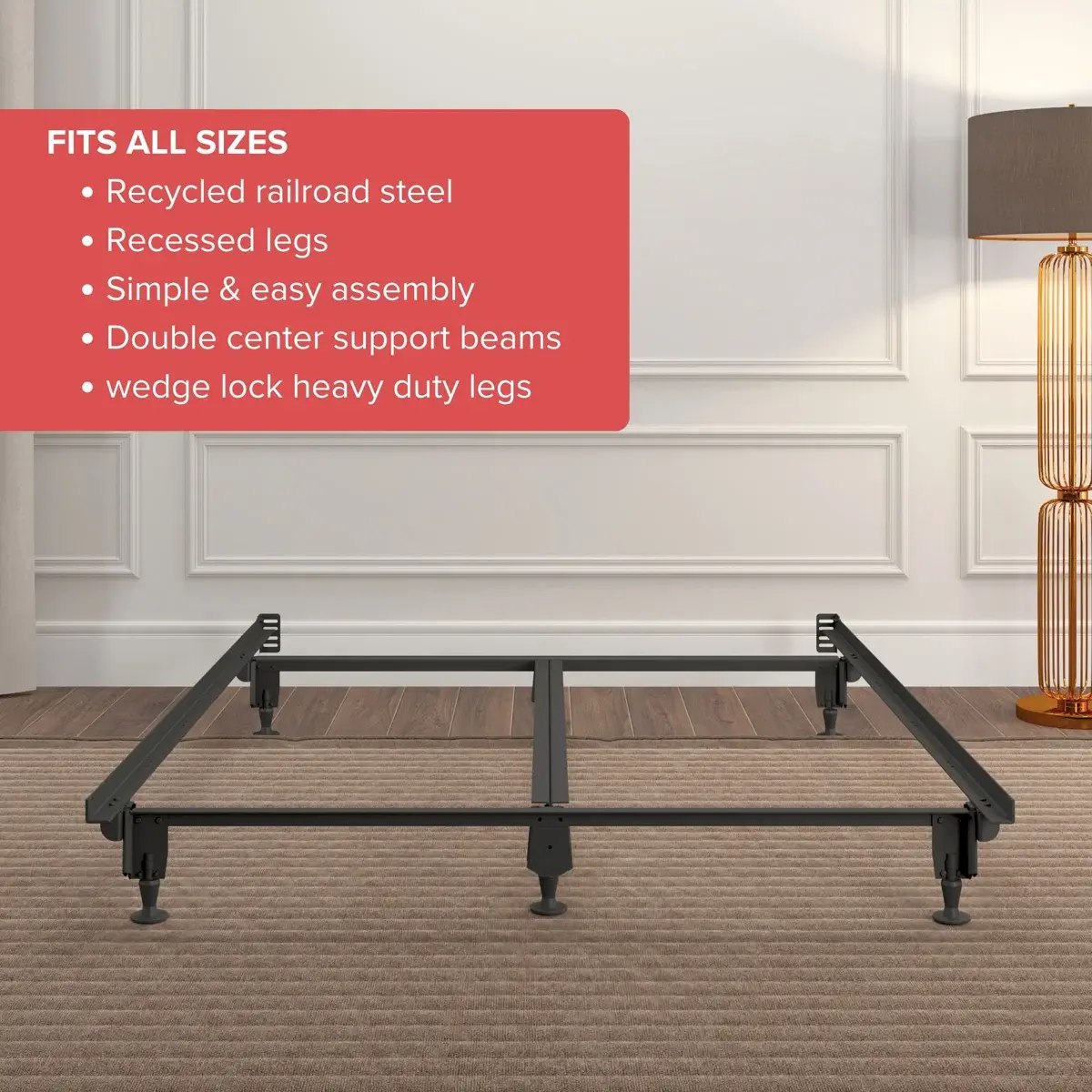 All Size Inst-a-Matic Heavy Duty Adjustable Metal Bed Frame-3