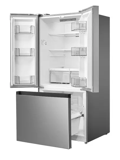 Midea 18 Cu Ft French Door Refrigerator – Gallon Door Bins Stainless Steel-4