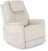 Zecliner 3+ Cream Power Rocker Recliner with Heat and Massage