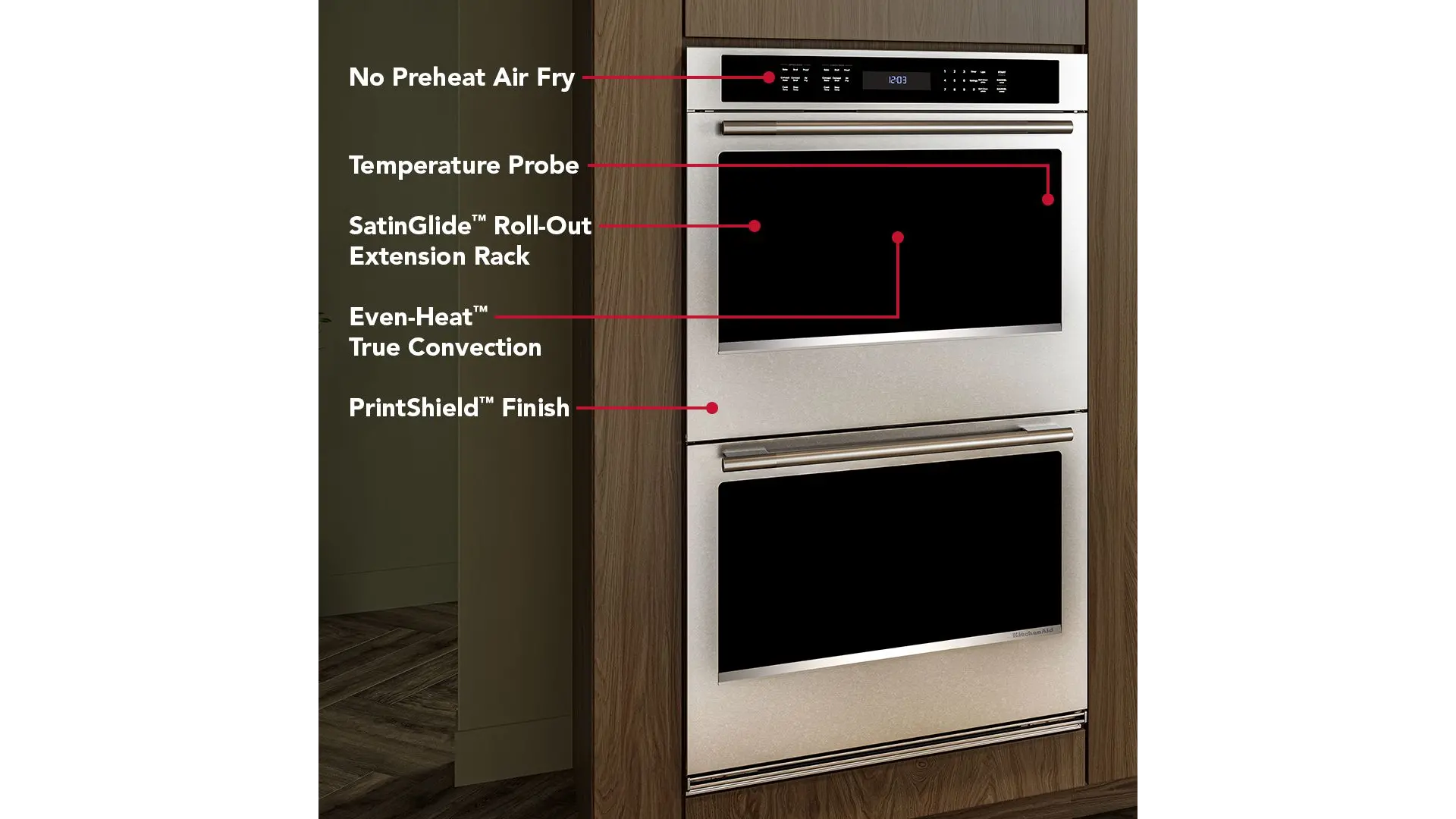 KOED530SPS KitchenAid 30 Inch Electric Double Wall Oven - Fingerprint Resistant Stainless Steel-4