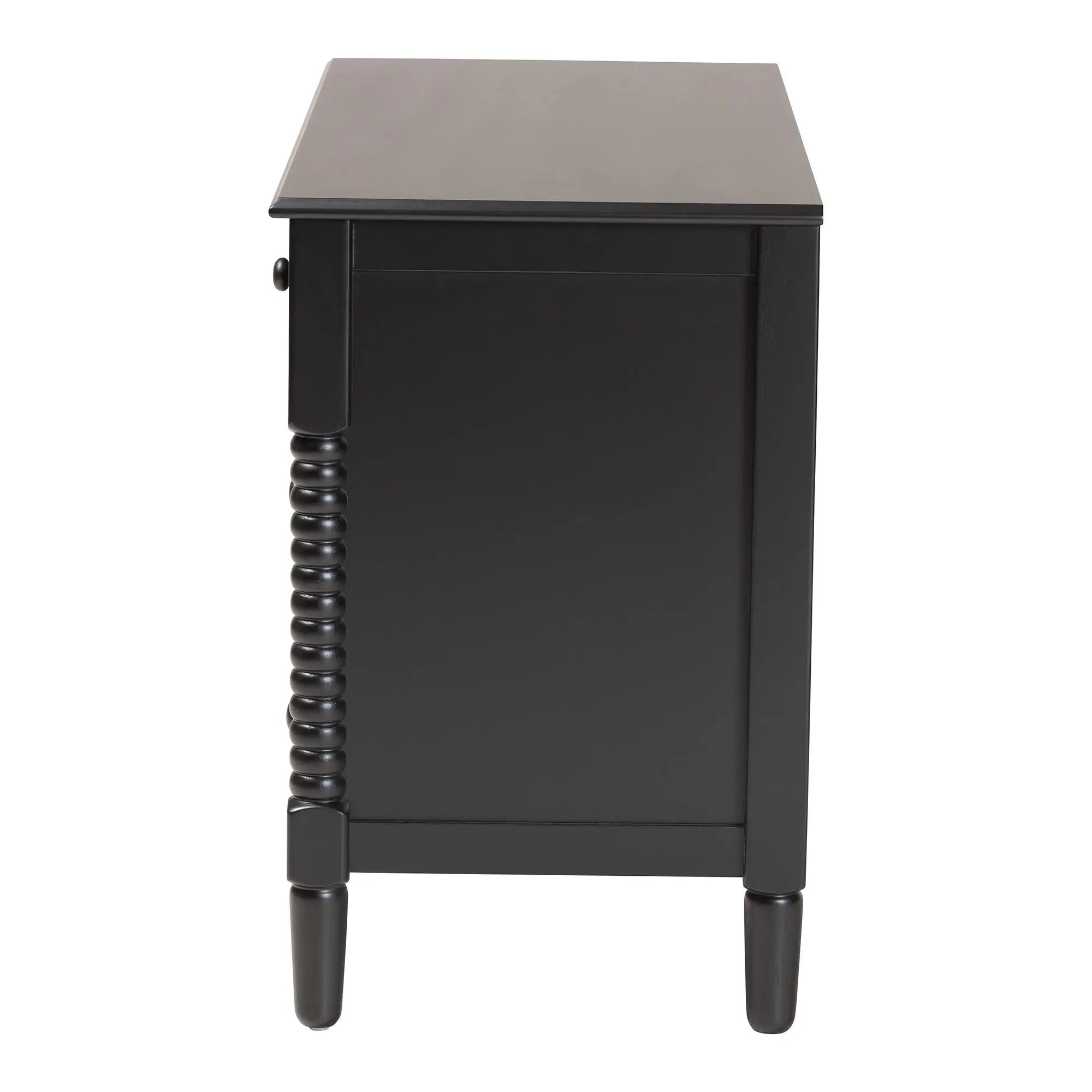 258-14248-RCW Welsh Black Spindle Wood 7-Drawer Dresser-6
