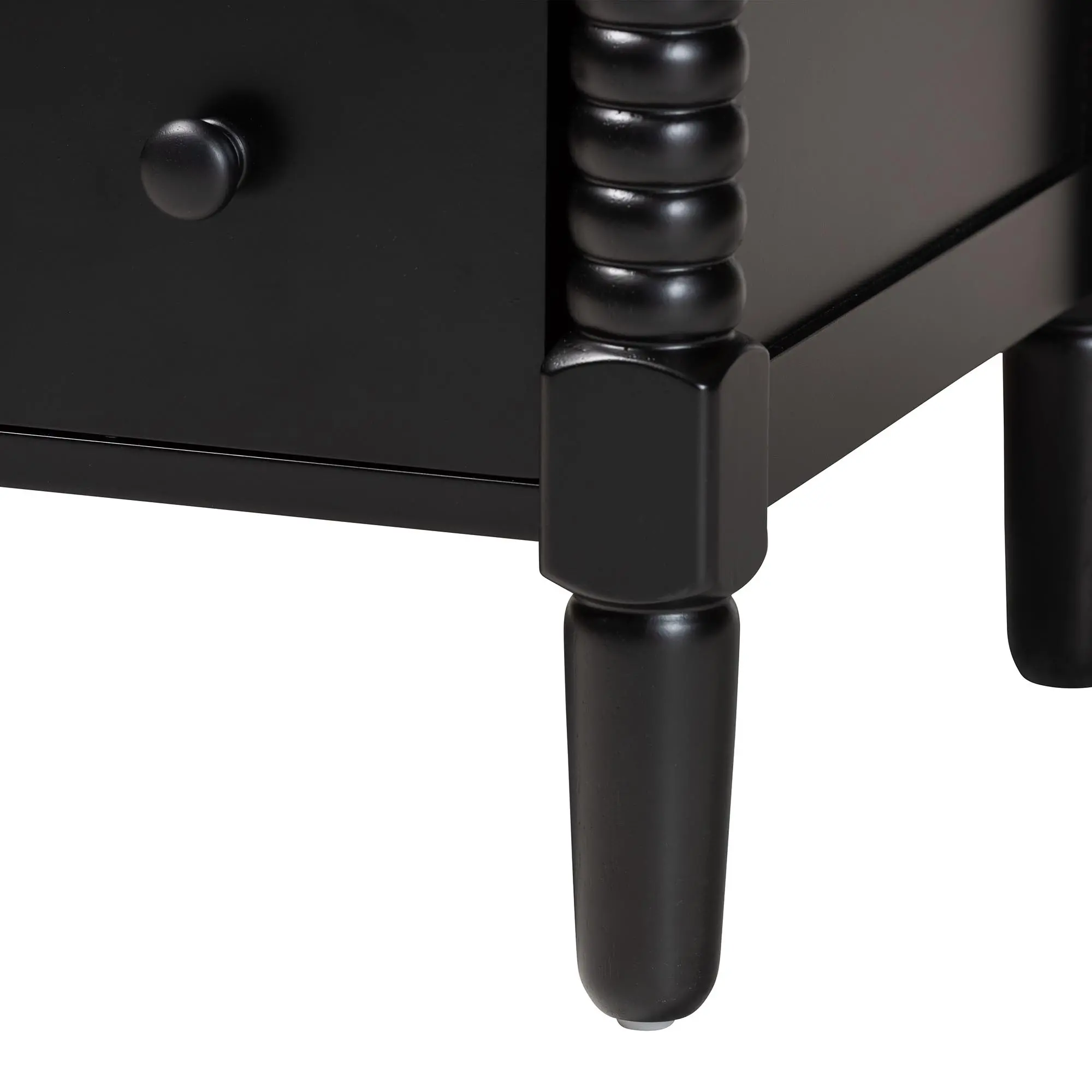 258-14248-RCW Welsh Black Spindle Wood 7-Drawer Dresser-8