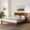 258-13796-RCW Reese Walnut Brown Queen Platform Bed