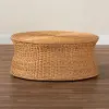 259-14164-RCW Caroline Light Honey Rattan Round Coffee Table