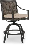 AFR01711N02 Dover Brown Patio Swivel Bar Stool