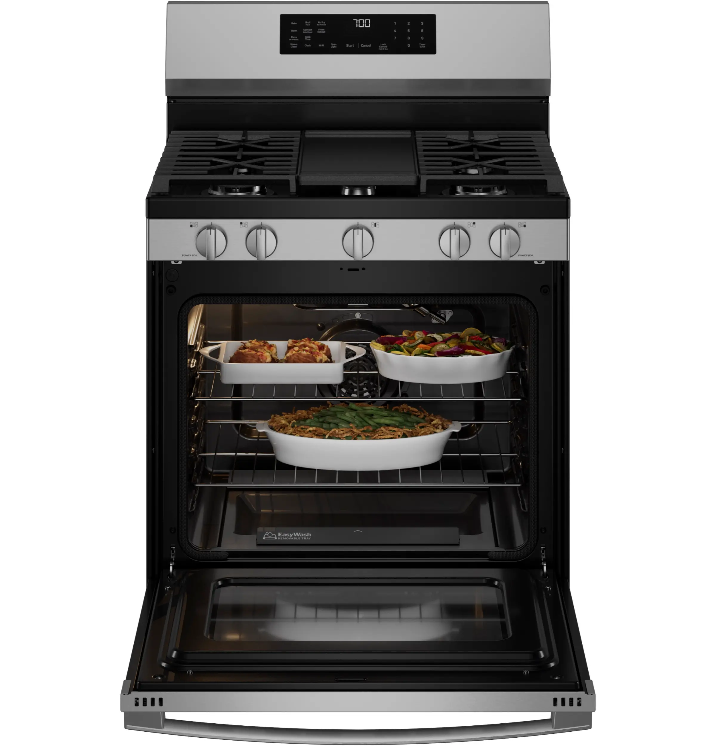 PGF700AYFS GE Profile Smart 5.3 Cu Ft Single Oven Gas Range - Stainless Steel-15