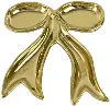 Gold Ceramic Bow Tray