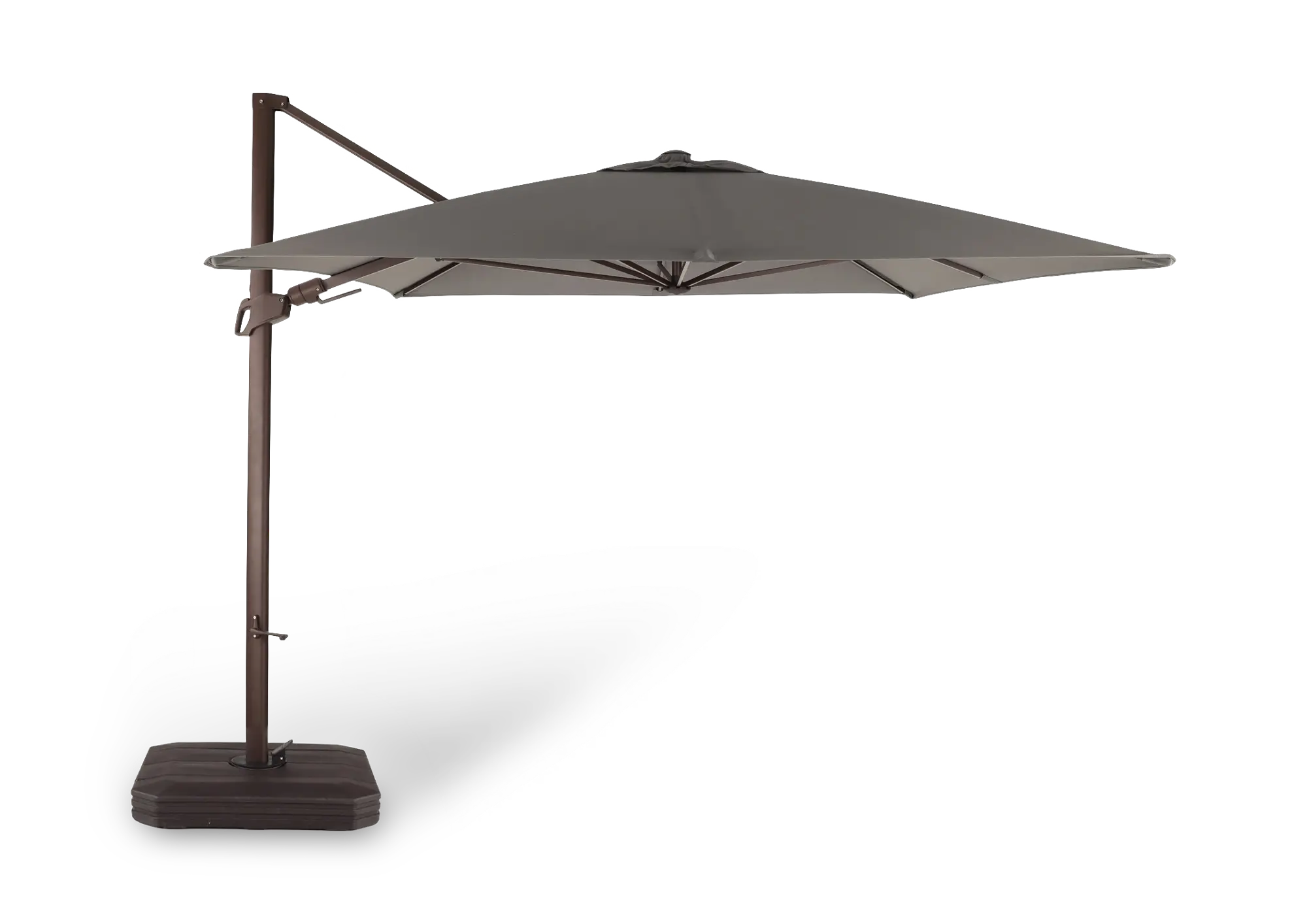 cantilever patio umbrella gray Tac Gray Cantilever Patio Umbrella