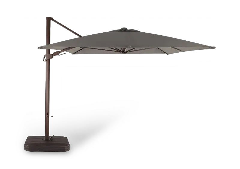 cantilever patio umbrella gray PURPLE LEAF 10ft Durable Outdoor Umbrella, UV Umbrella, Grey, Garden Sun Our cantilever outdoor umbrella combines the courtyard and outdoor dining table into a cool and comfortable space 10' x 10' Montilla 110