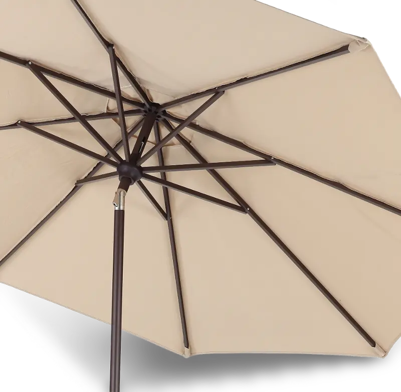 Tac Beige Auto Tilt Patio Umbrella | RC Willey