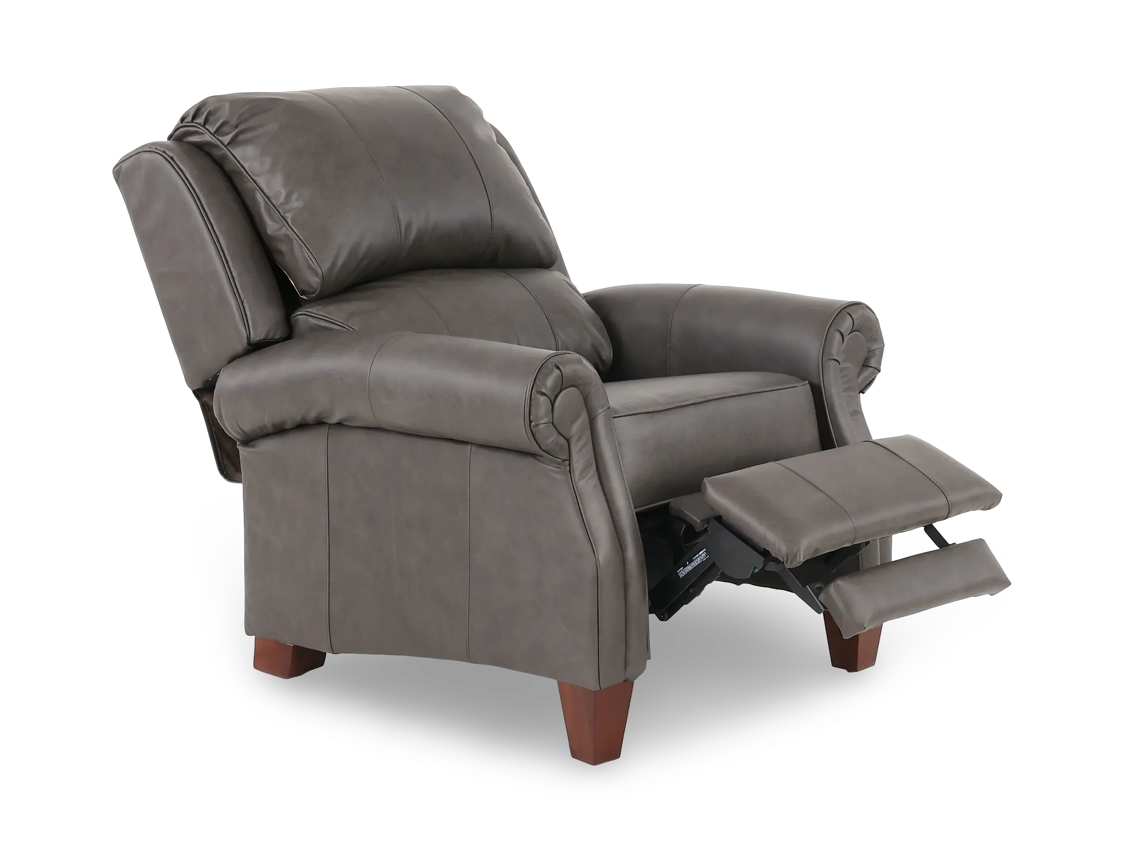 295471/FL152357 Carlton Smoke Gray Leather High-Leg Recliner-5