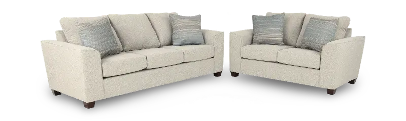 Paxton Wheat Loveseat and Sofa
