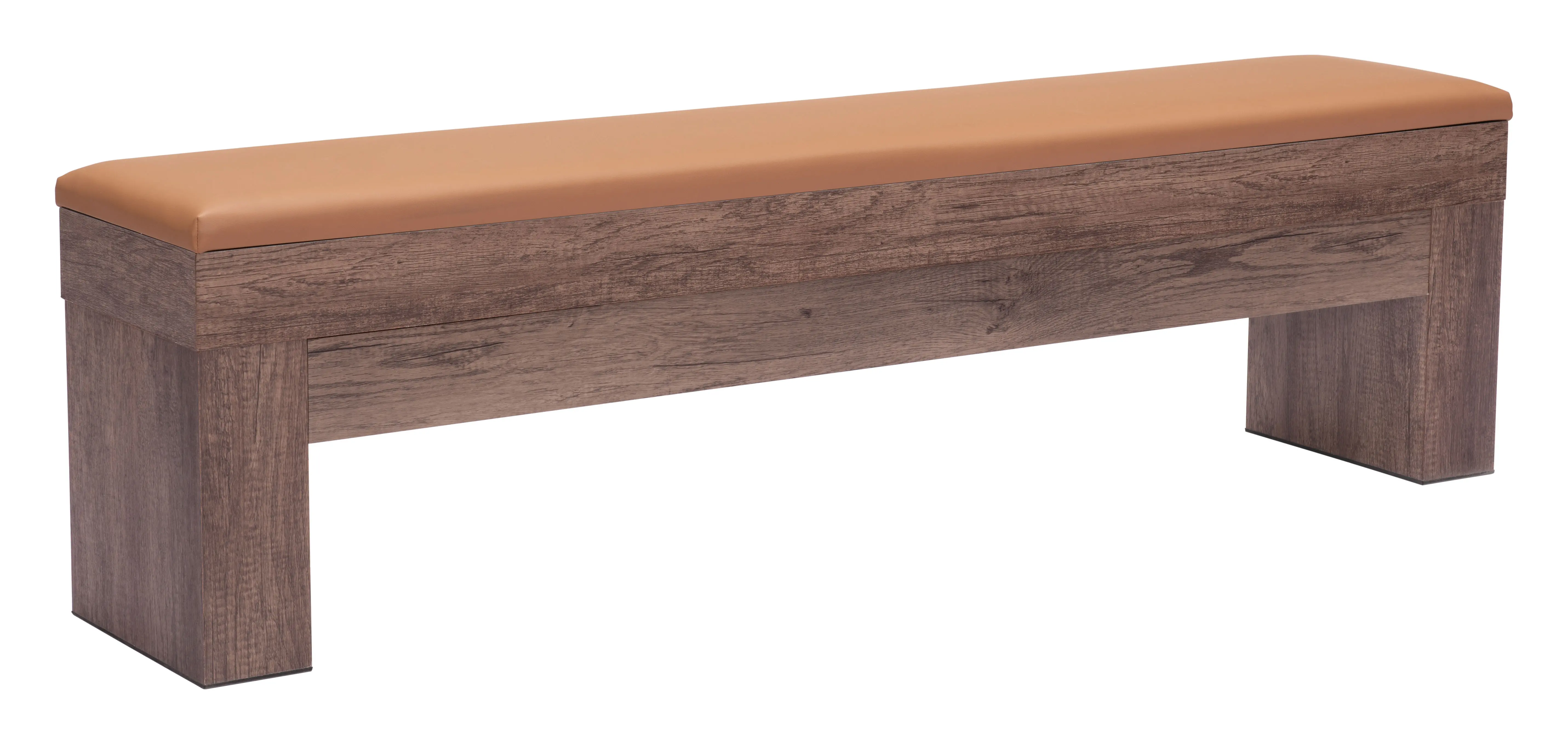 Bonker Brown Storage Bench-1