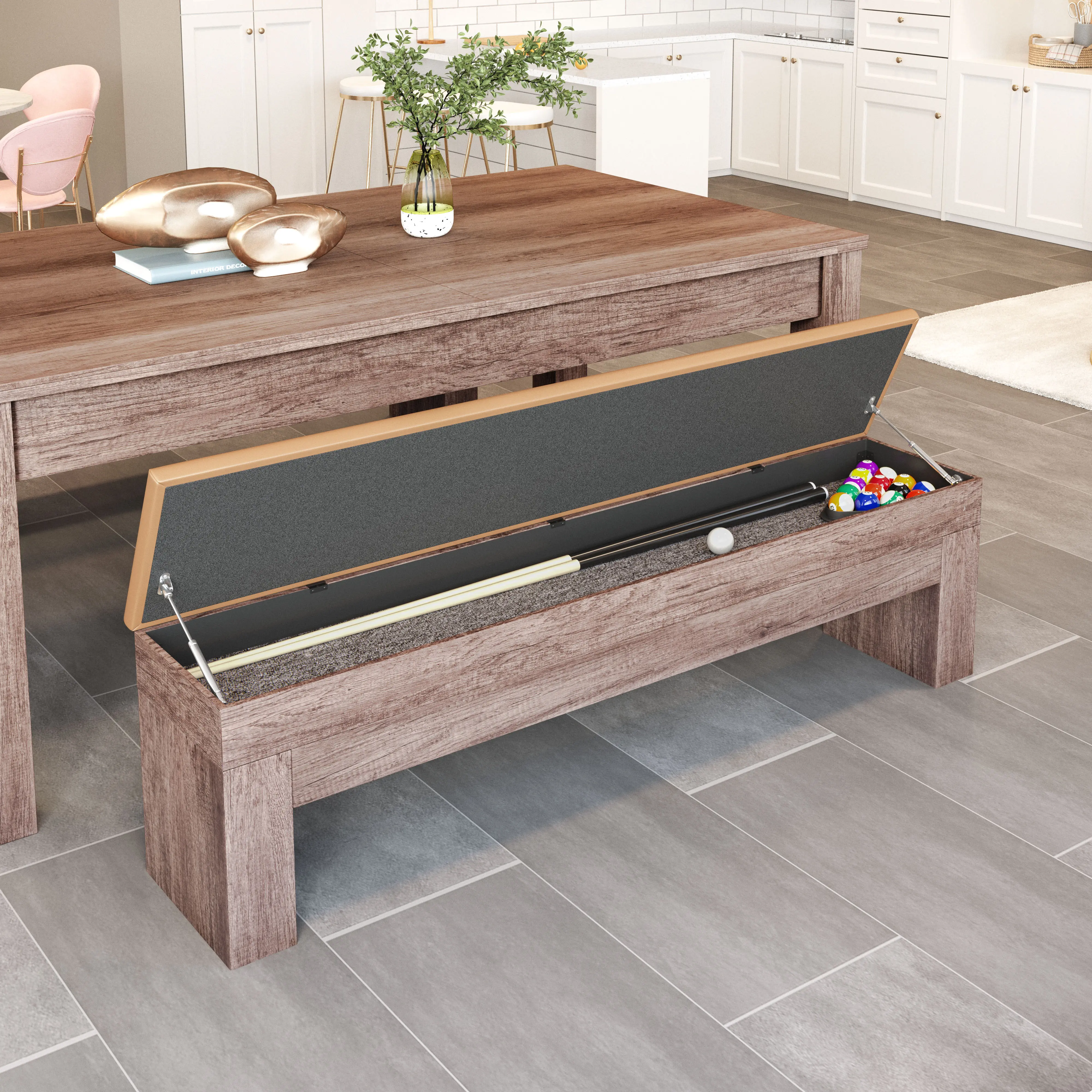 Bonker Brown Storage Bench-6