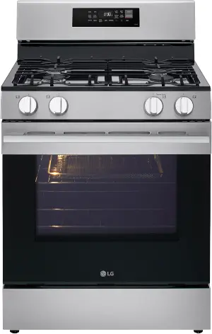 LG 6.3 Cu Ft Gas Single Oven Range - Stainless Steel | RC Willey