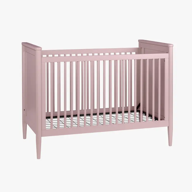 Modern Pink 3-In-1 Convertible Crib