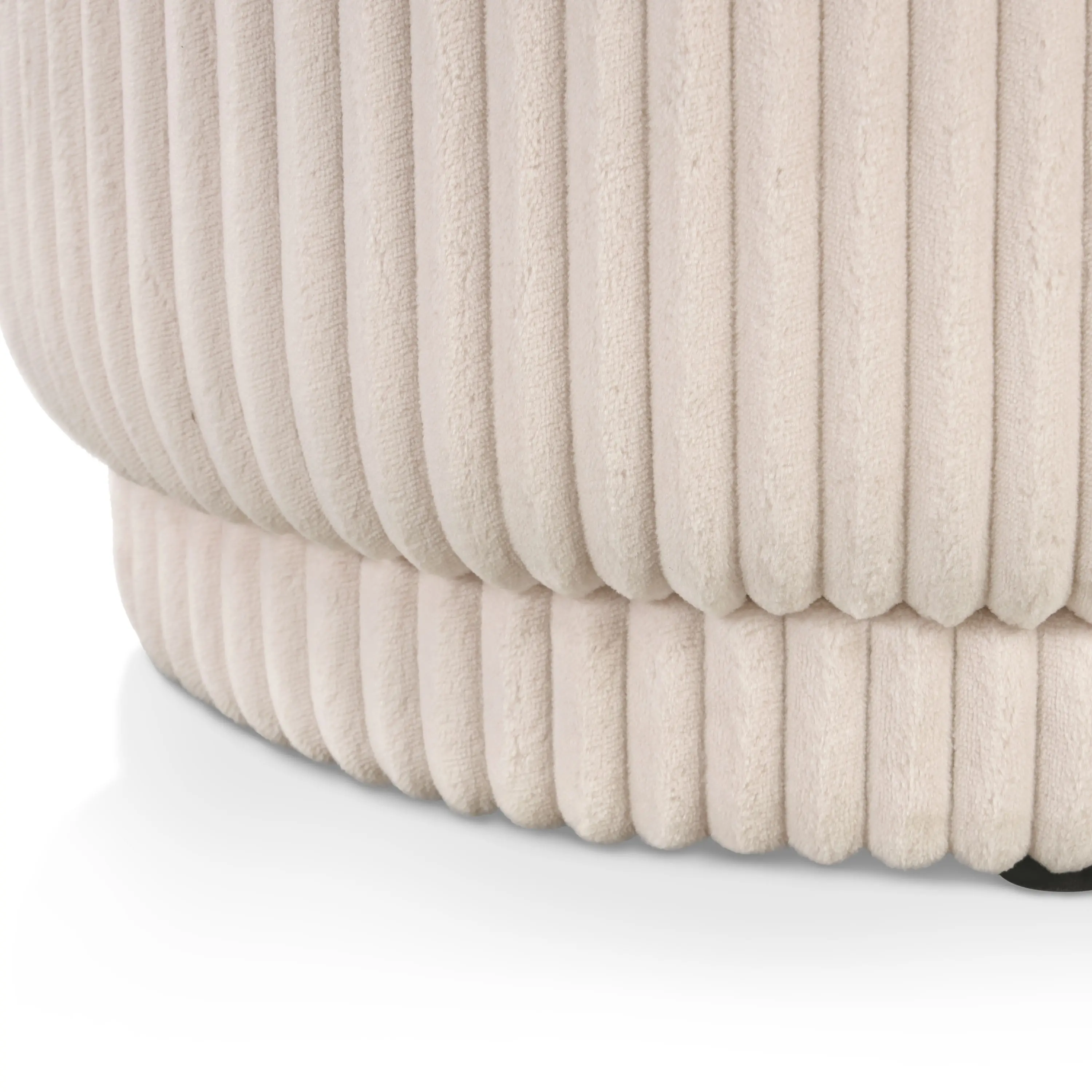 EC-BN2403PK Elyndra Beige Pink Chenille Oval Storage Bench-6