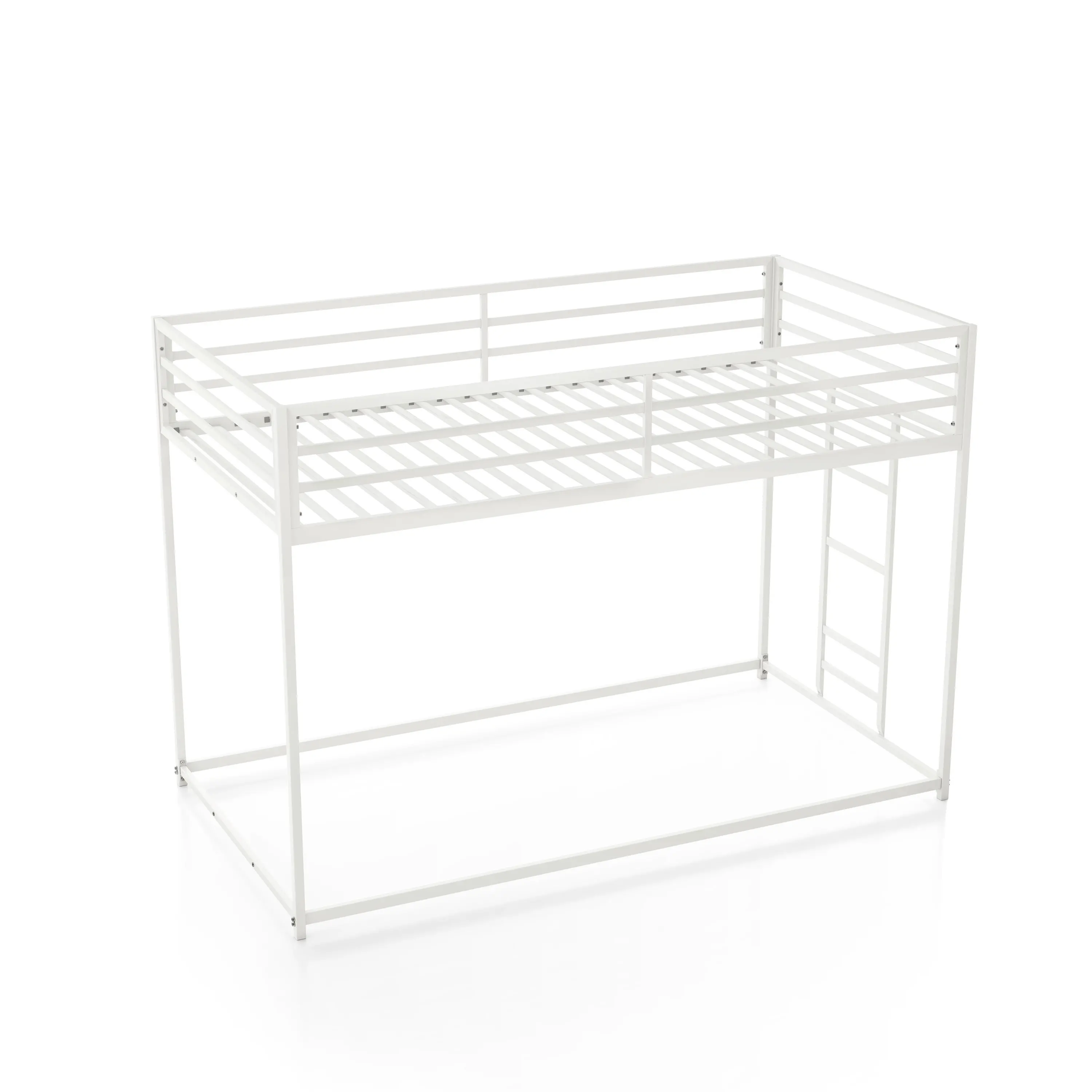 EC-BK701WH Jackson White Metal Twin over Twin Low Profile Bunk Bed-3