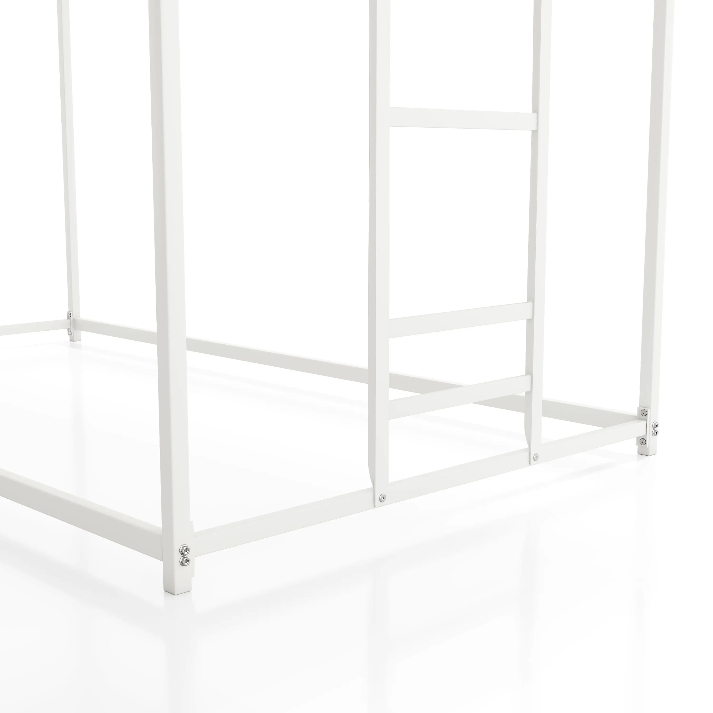 EC-BK701WH Jackson White Metal Twin over Twin Low Profile Bunk Bed-7