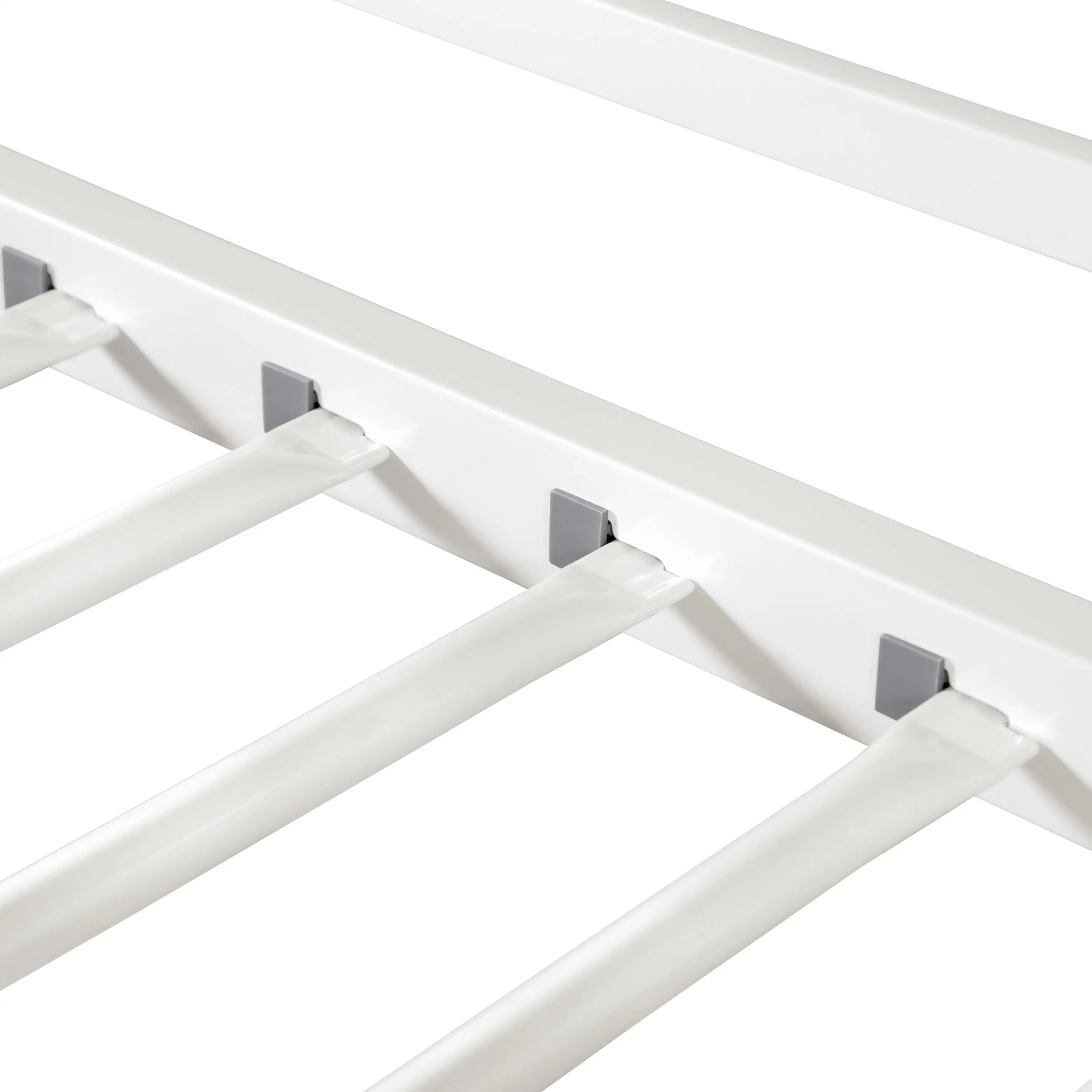EC-BK701WH Jackson White Metal Twin over Twin Low Profile Bunk Bed-9
