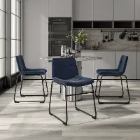 EC-3471BL-SC Eamon Blue Dining Chairs, Set of 2