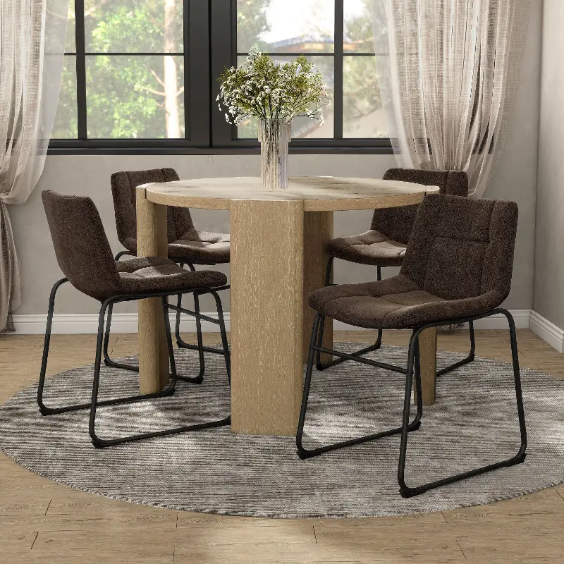 Eamon Brown Dining Chairs, Set of 2