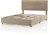EC-N7247LB-F Jacinth Light Brown Velvet 4-Drawer Full Storage Platform Bed