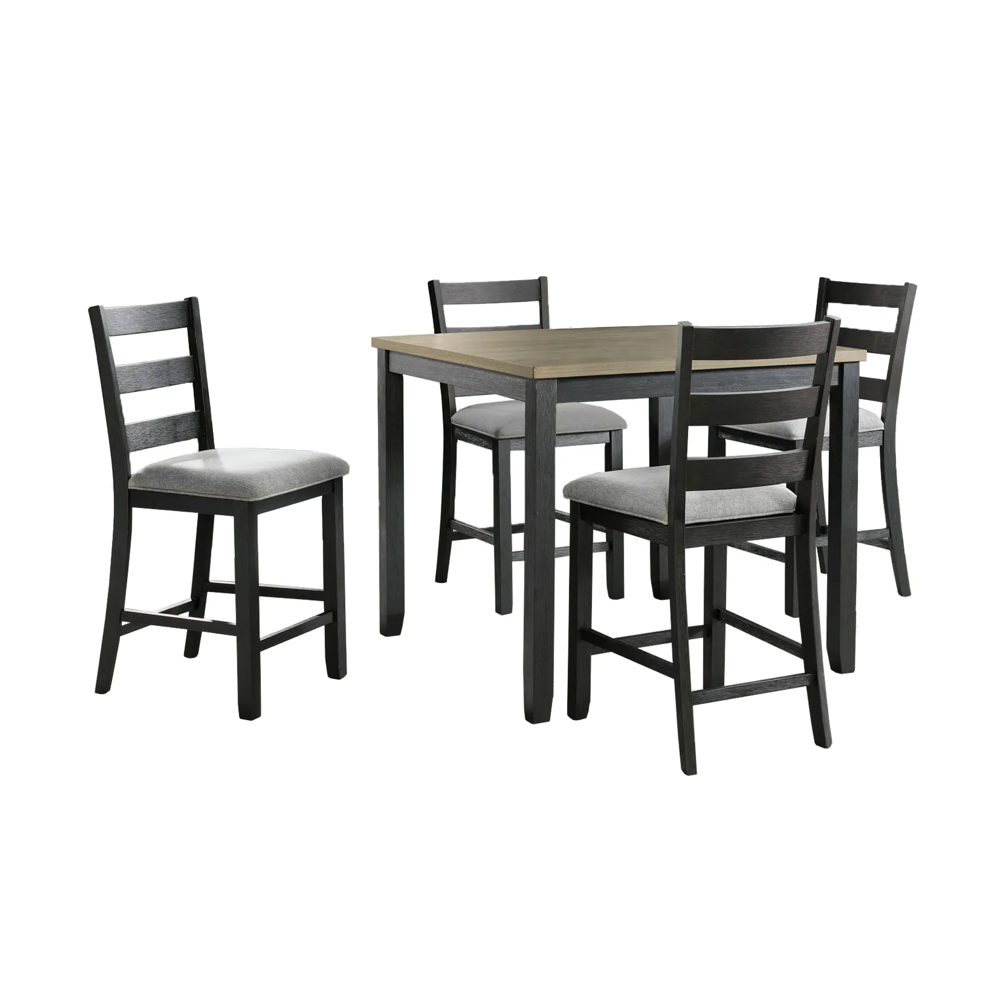Martin Gray and Black 5 Piece Counter Height Dining Set-1