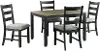 Martin Gray and Black 5 Piece Counter Height Dining Set