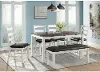 Martin Brown and White 6 Piece Dining Table Set