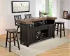 1859-23-BAR Ashford Black and Dark Brown Home Bar