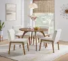 Lax Bixby Natural and White 5-Piece Dining Set