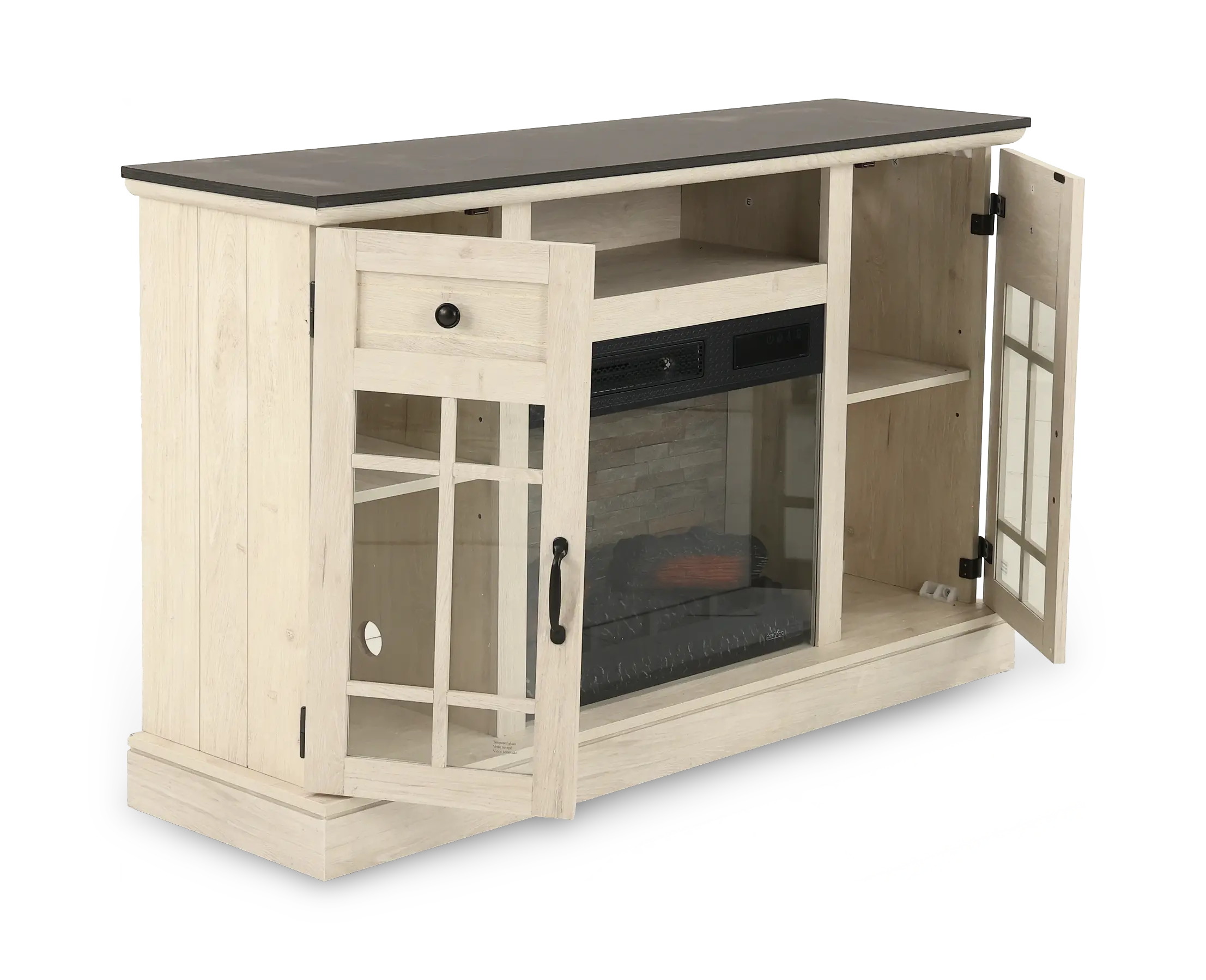 Madeline Off-White Fireplace Console-5