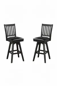 1859-23-BS Ashford Black Swivel Bar Stool