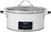 BC-4587W Betty Crocker 6 Qt Oval Digital Slow Cooker - White