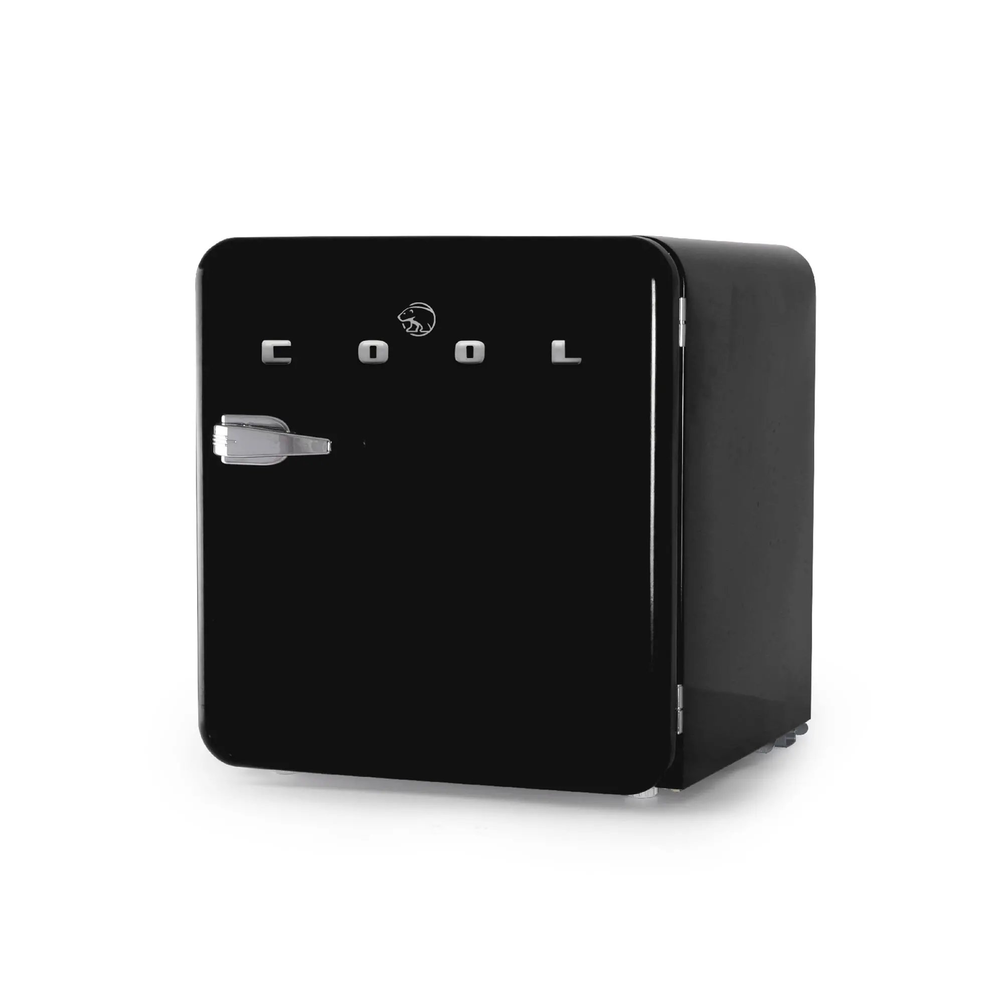 CCRR16HB Commercial Cool Retro 1.6 cu. ft. Freestanding Mini Fridge with Freezer - Black-1